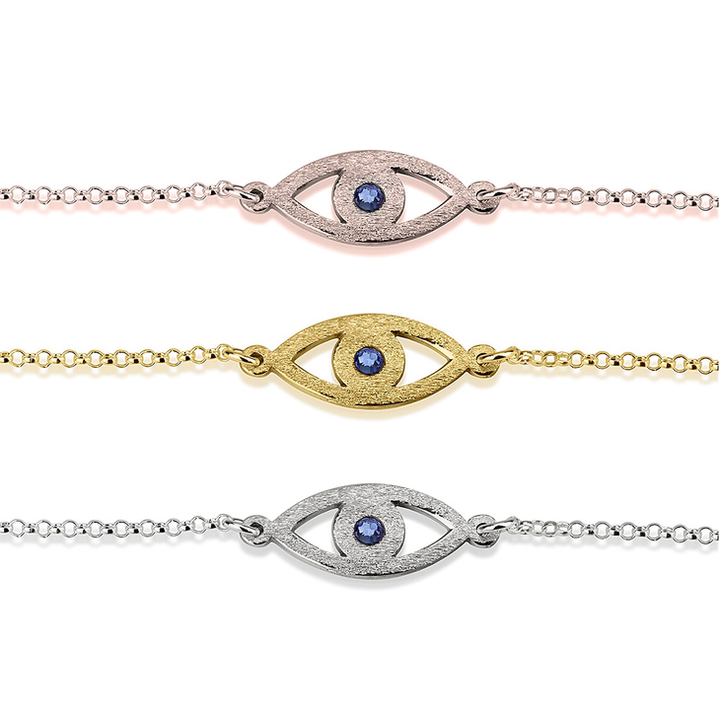 Evil Eye Birthstone Bracelet