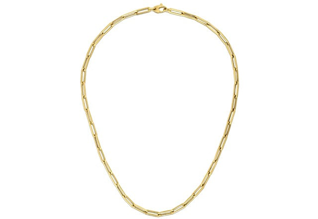 14K Gold Bold Paperclip Chain (4.2 mm)