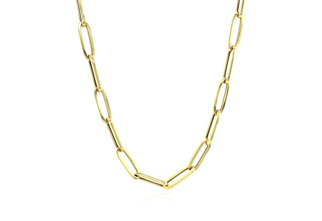 14K Gold Bold Paperclip Chain (4.2 mm)
