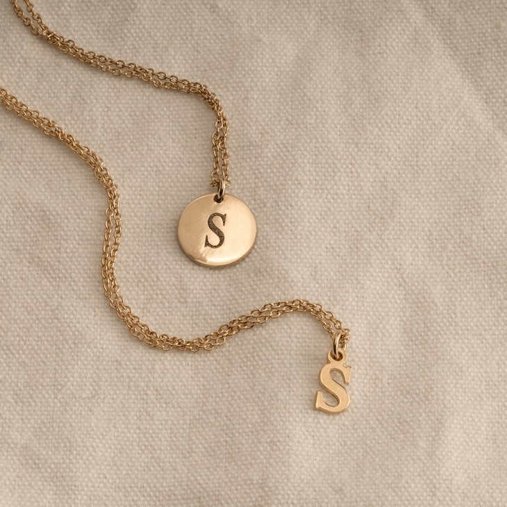 Small Letter Initial Necklace